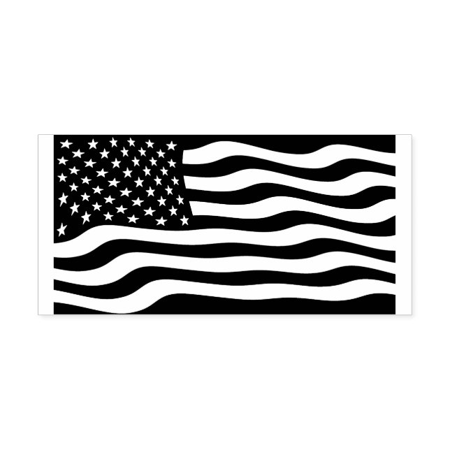 Amerikansk Flagga Självfärgande Stämpel (Design)