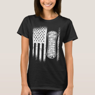 Amerikansk Flagga Snowboarding T Shirt