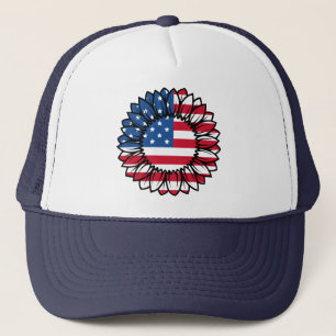 Amerikansk Flagga Solros-32222 Keps