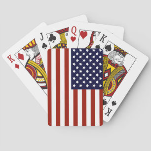 Amerikansk Flagga Spel Kort