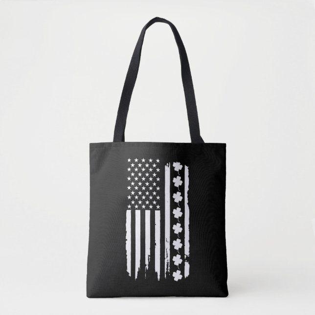Amerikansk Flagga St patricks day Tygkasse (Framsida)