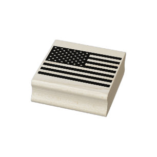 Amerikansk Flagga Stämpel