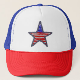 Amerikansk Flagga-stjärna Keps