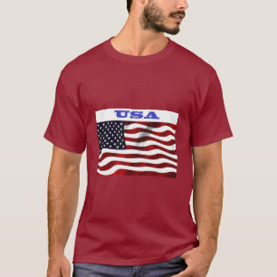 Amerikansk flagga t shirt