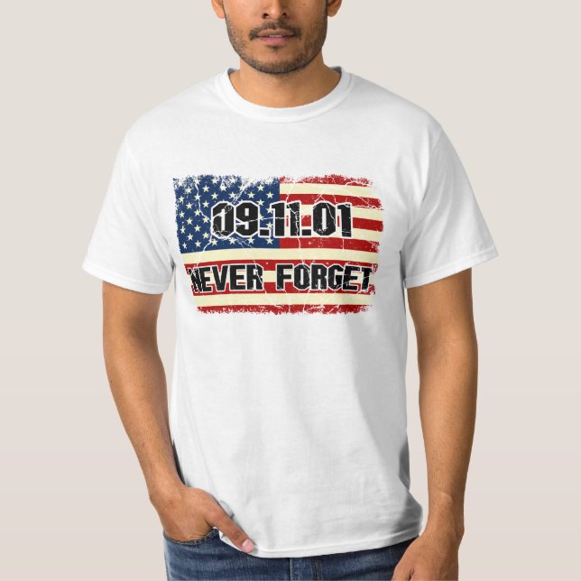 Amerikansk Flagga T Shirt (Framsida)