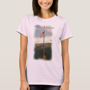 Amerikansk flagga t-shirt