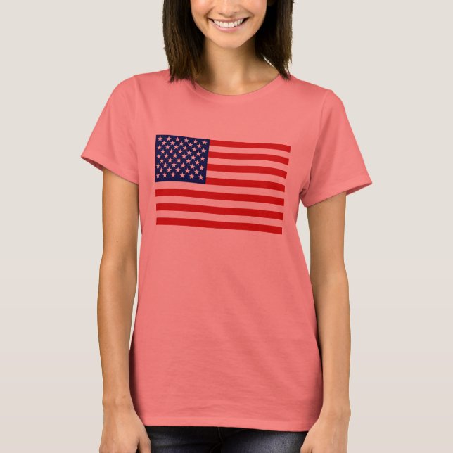 Amerikansk flagga t-shirt (Framsida)