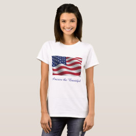 Amerikansk flagga t-shirt