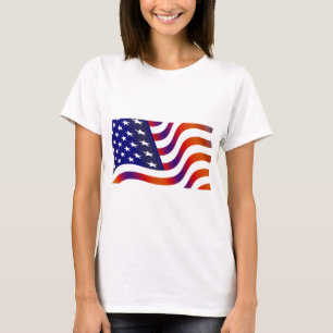 Amerikansk Flagga T-shirt