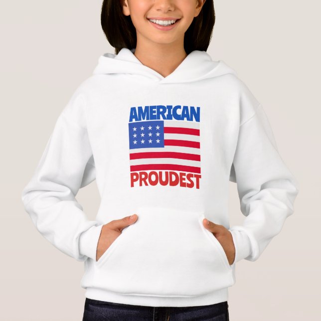 Amerikansk Flagga T Shirt (Framsida)