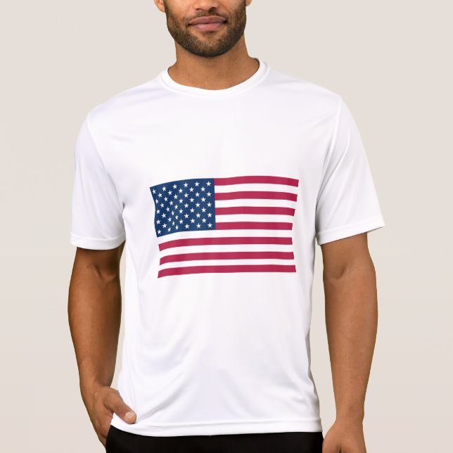 Amerikansk flagga t shirt (Framsida)