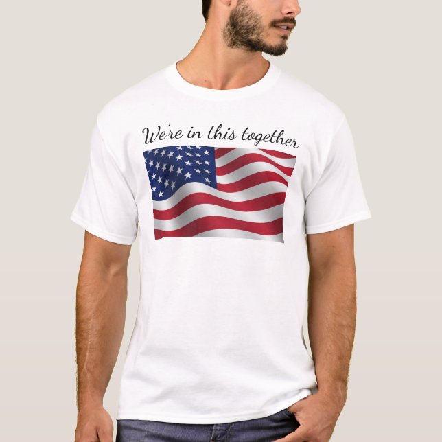 Amerikansk flagga t-shirt (Framsida)