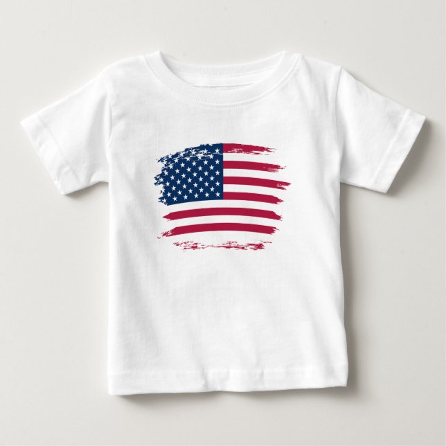 Amerikansk flagga t shirt (Framsida)