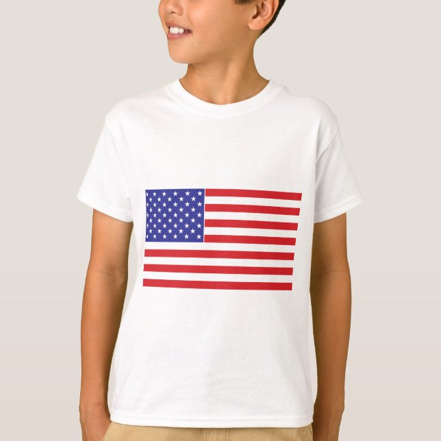 Amerikansk Flagga T-shirt (Framsida)