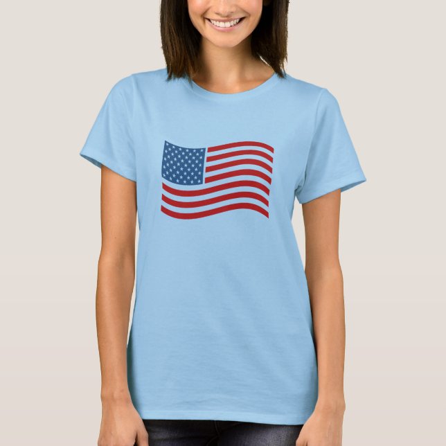 Amerikansk Flagga t-shirt (Framsida)