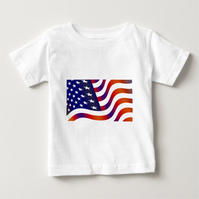 Amerikansk Flagga T-shirt (Framsida)