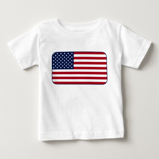 Amerikansk Flagga T-shirt (Framsida)