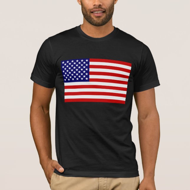 Amerikansk flagga t-shirt (Framsida)