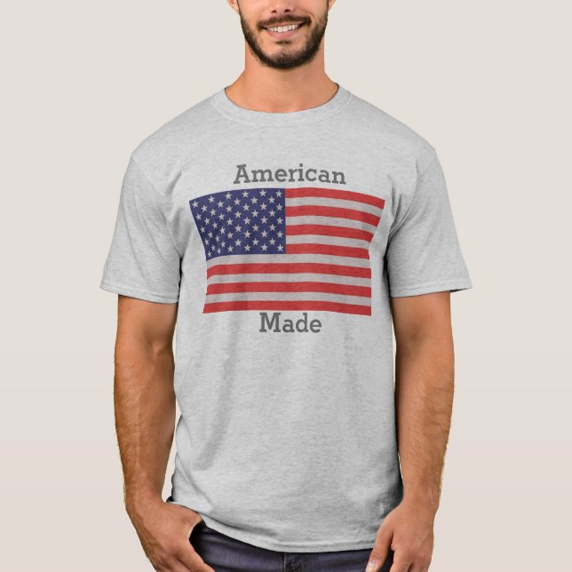 Amerikansk flagga t shirt (Framsida)