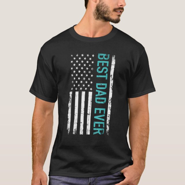 Amerikansk Flagga T Shirt (Framsida)