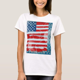 Amerikansk Flagga T Shirt
