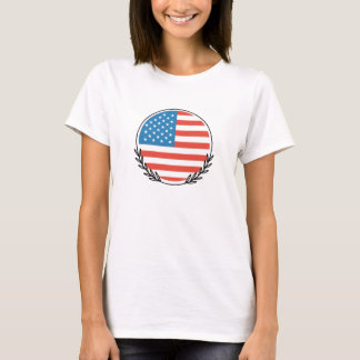 amerikansk flagga t shirt