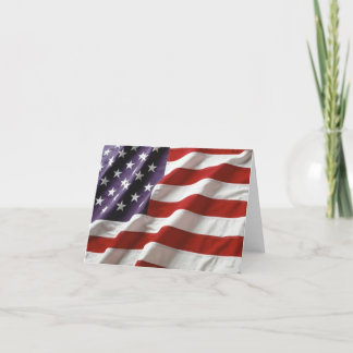Amerikansk Flagga Tack Kort