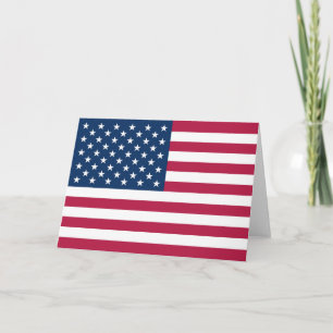 Amerikansk flagga tack kort