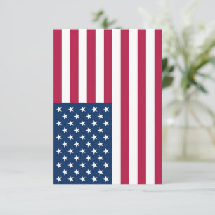 Amerikansk flagga tack kort