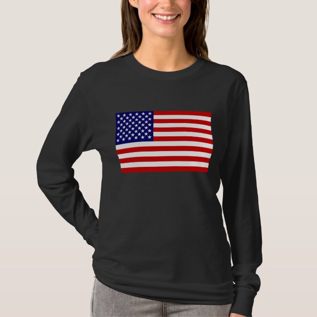 Amerikansk flagga tee (Framsida)