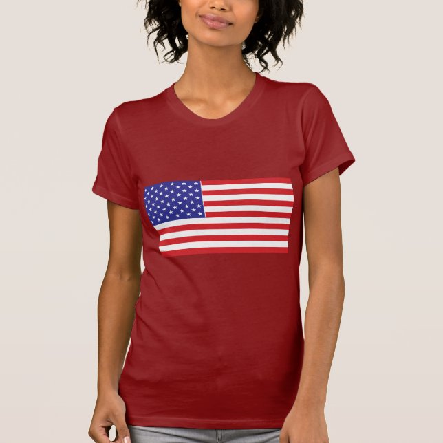 Amerikansk Flagga Tee Shirt (Framsida)