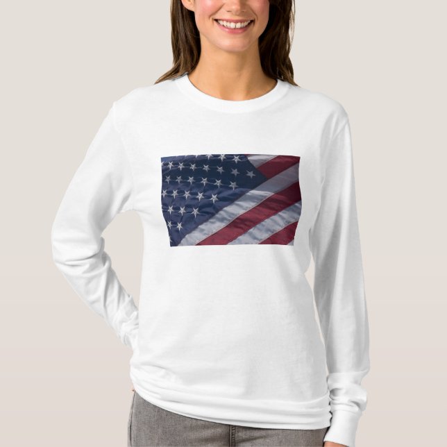 Amerikansk flagga. tee shirt (Framsida)