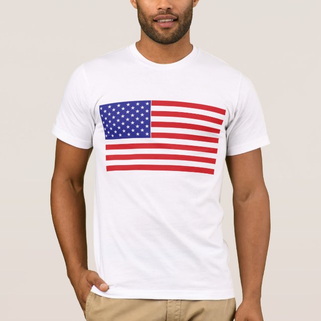 Amerikansk Flagga Tee Shirt (Framsida)