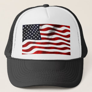 Amerikansk Flagga Truckerkeps