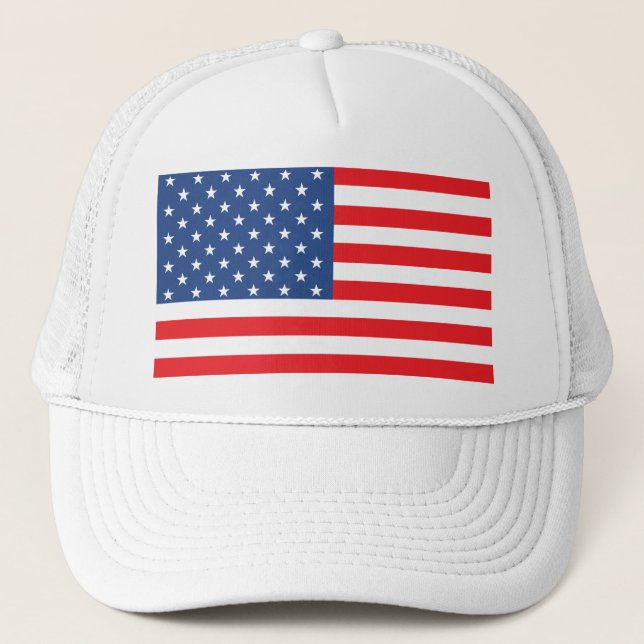 Amerikansk Flagga Truckerkeps (Framsida)