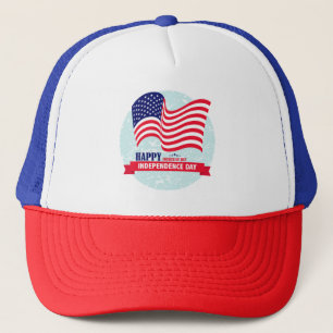 Amerikansk Flagga Truckerkeps