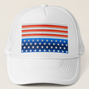 Amerikansk Flagga Truckerkeps