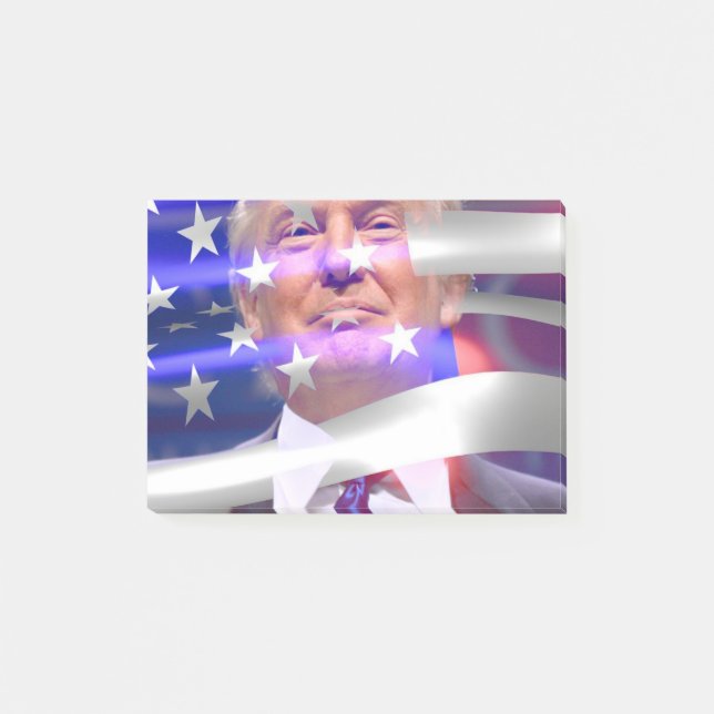 amerikansk flagga-trump 2020 post-it block (Framsida)