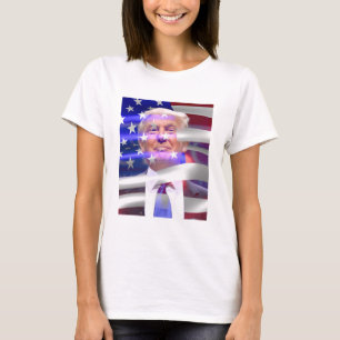 amerikansk flagga-trump 2020 t shirt