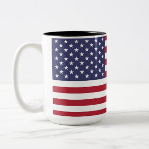 Amerikansk Flagga Två-Tonad Mugg