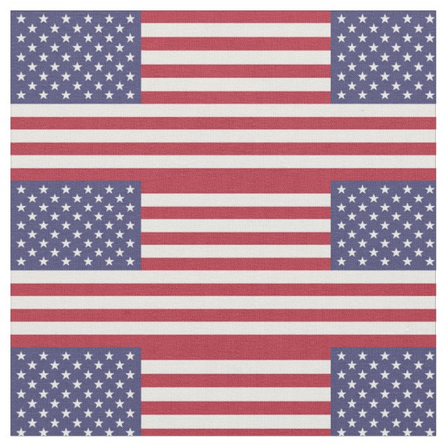 Amerikansk Flagga Tyg (Närbild)