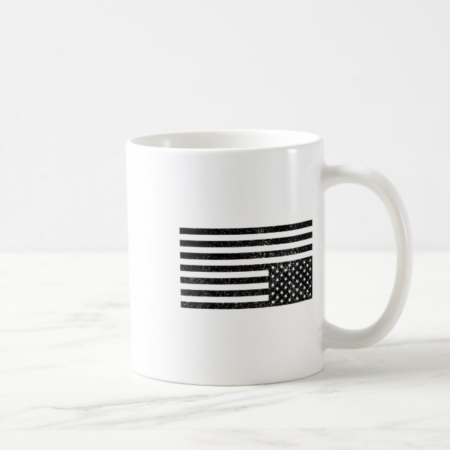 Amerikansk flagga upp och ner  kaffemugg (Höger)