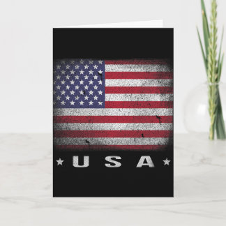 Amerikansk flagga Usa 4 juli fjärde 4  Kort
