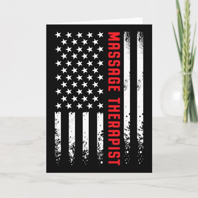 Amerikansk flagga Usa ficka Us flagga Glad 4:e jul Kort (Framsida)