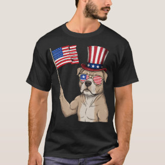 Amerikansk flagga USA flagga röd vit blå patriotis T Shirt