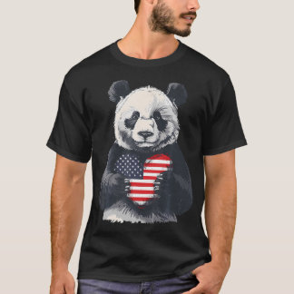 Amerikansk flagga USA-flagga röd vit blå patriotis T Shirt