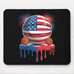 Amerikansk flagga Usa Glass Drip Game Sketll Drip Musmatta