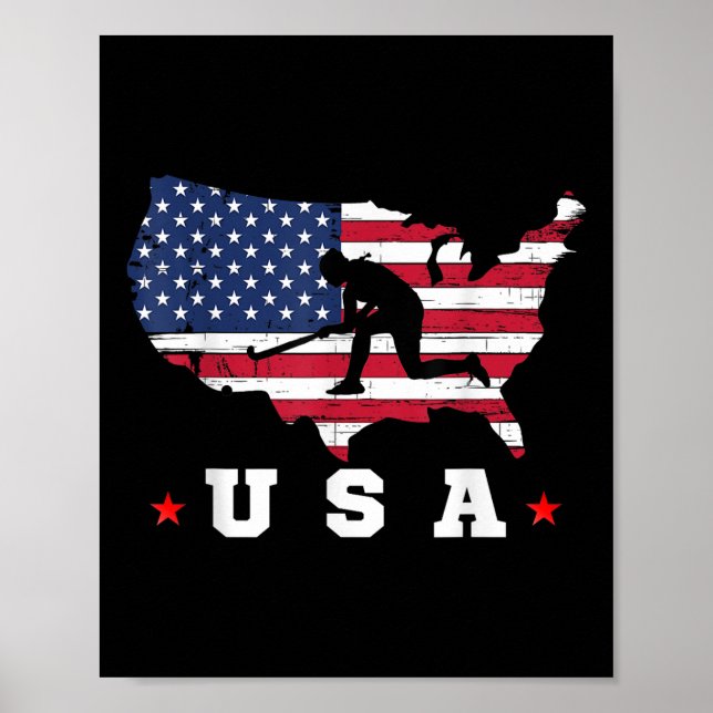 Amerikansk flagga USA  Poster (Framsidan)