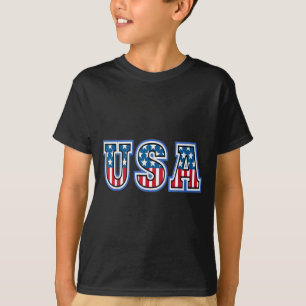 Amerikansk flagga Usa självständighetsdag skjorta T Shirt