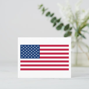 Amerikansk flagga USA Vykort